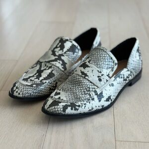 Zara Faux Snakeskin Loafer